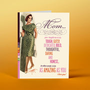 AMAZING MOM mother's day card