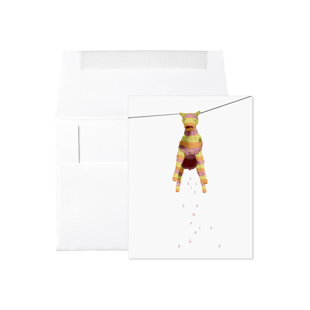 Piñata Feliz Cumpleaños Card