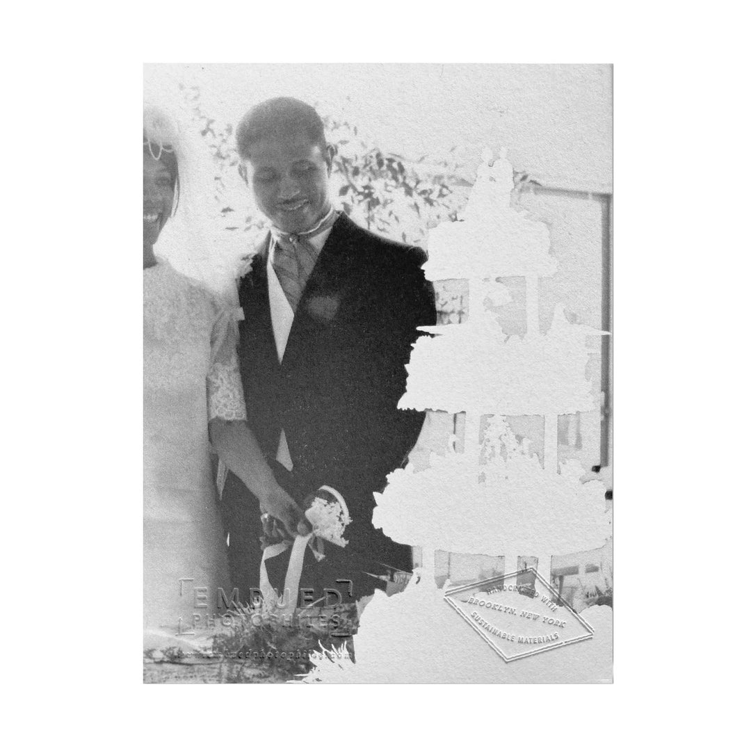 Wedding Cake Foil Stamped Congratulations, Lovebirds Card