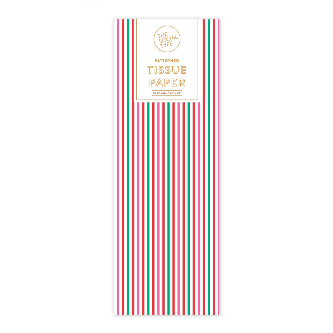 Candy PinStripe Tissue Paper
