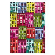 Brownstones Patterned Postcard