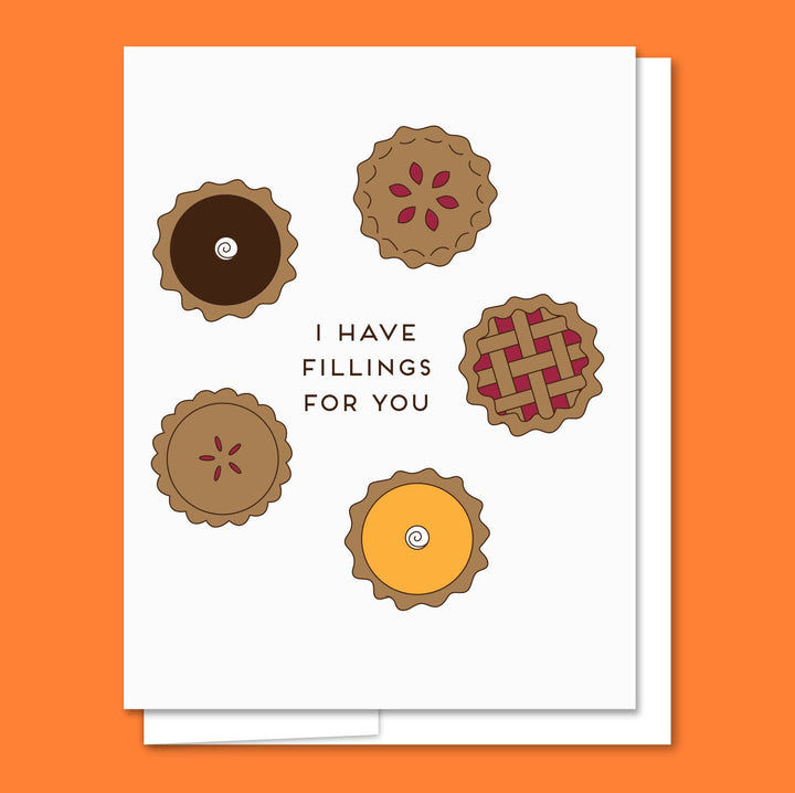 Fillings for You - Letterpress Funny Love Card