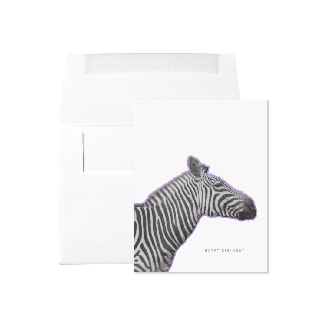 Zebra Happy Birthday Card