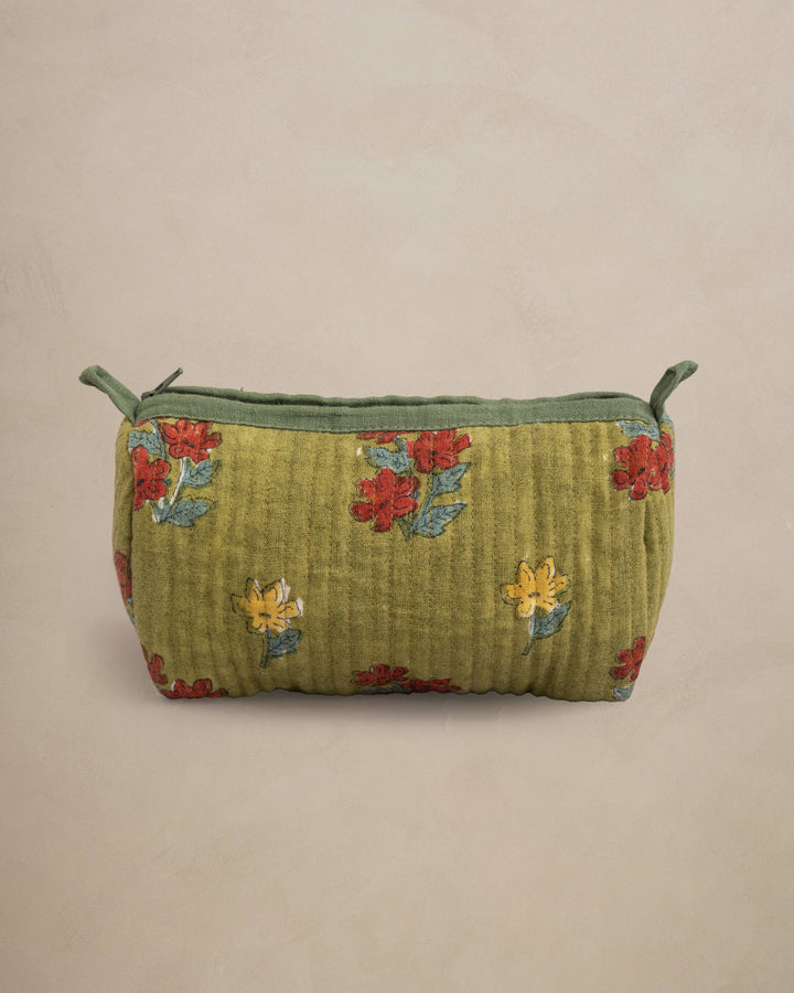 Linen Arris Quilted Pouch