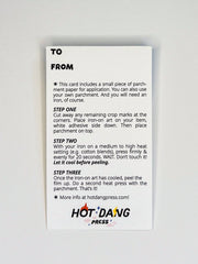 Good Luck Horseshoe L'il Something Iron-On Card
