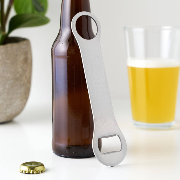 TrueBlade Stainless Steel Bottle Opener Silver or Black