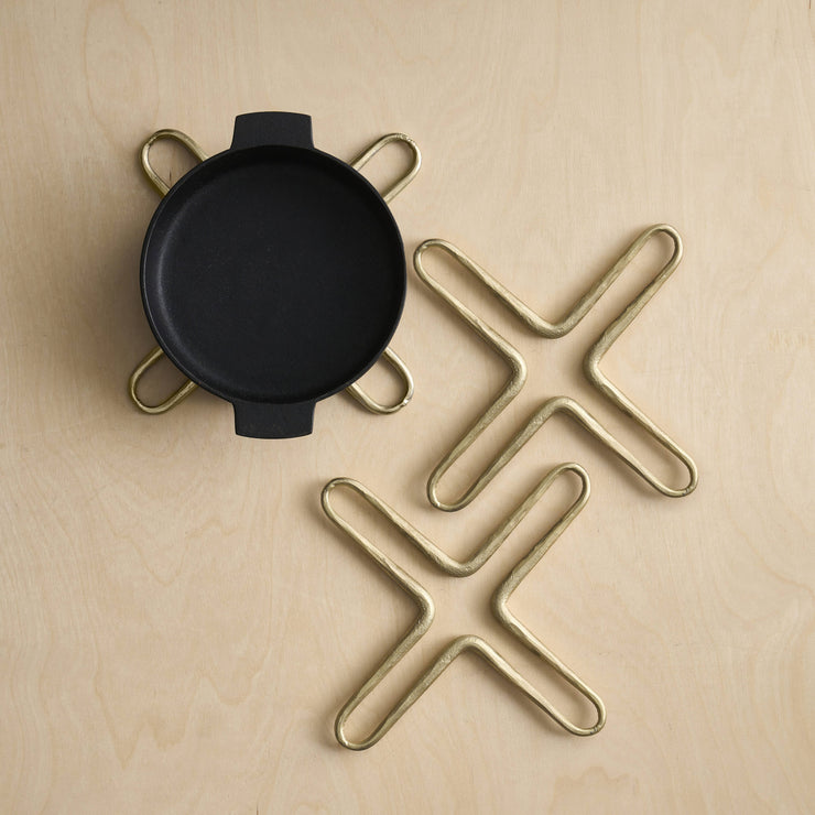 Forge Brass Trivets - Set of 2