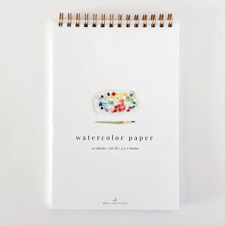 Spiral watercolor paper pad