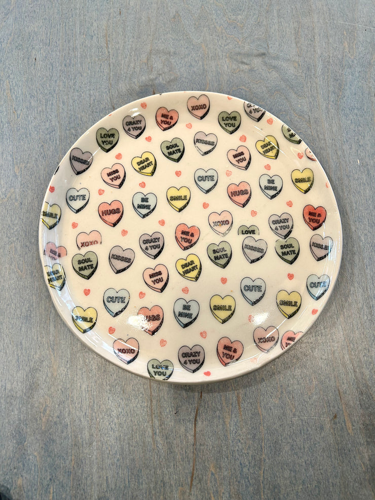 Conversation Hearts Plate