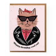 Cool Cat Birthday Card