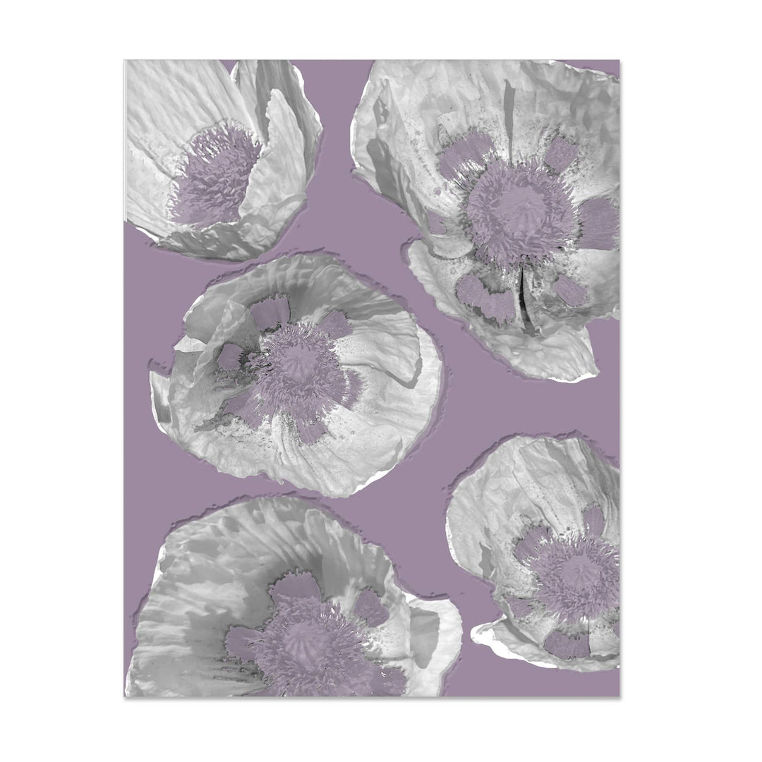 Brooklyn Lavender Poppies Blank Card