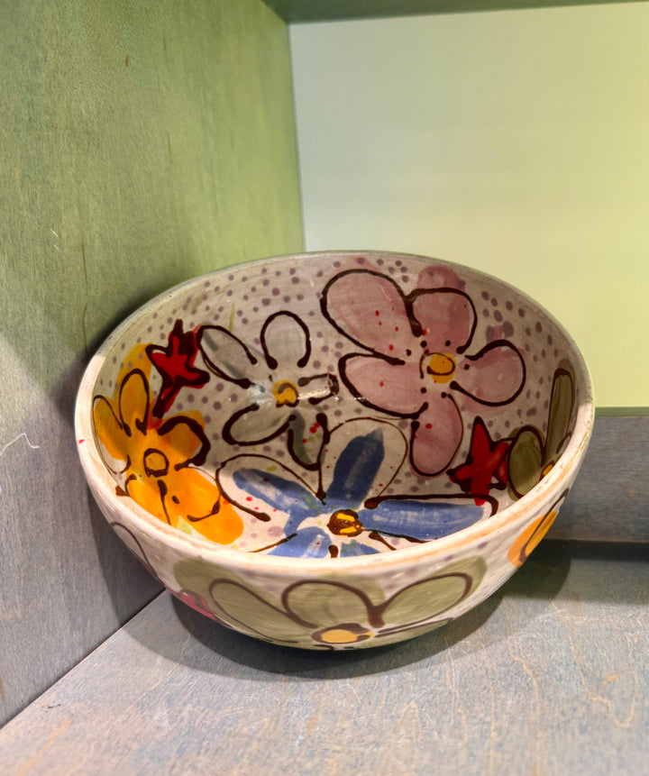 Star Floral Painted Bowls