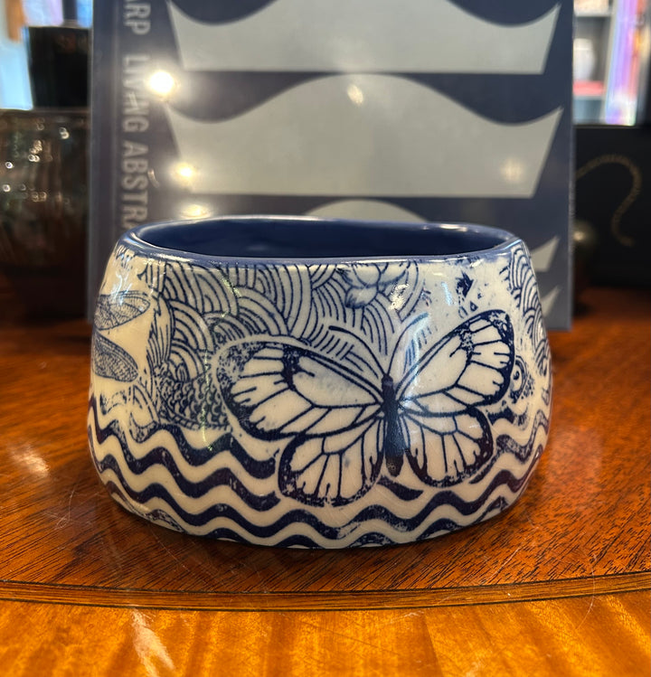 Dragonfly, Butterfly, & Koi Fish Bowl