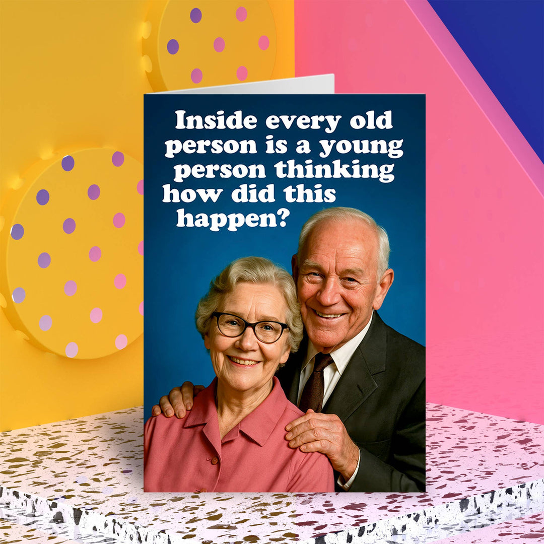 Inside every old person Greeting Card