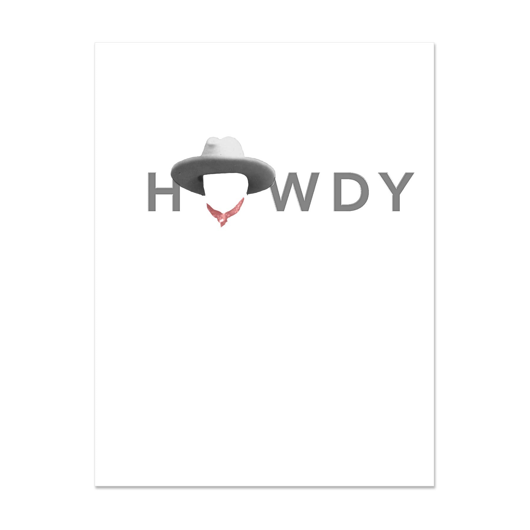 Cowboy Hat Howdy Card – A.MANO Brooklyn