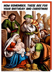 Jesus presents Greeting Card