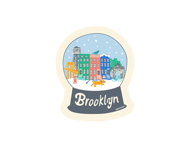 Brooklyn Snowglobe Sticker