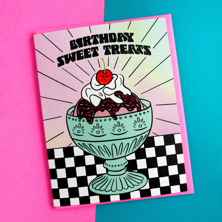 Ice Cream Sundae Birthday Card