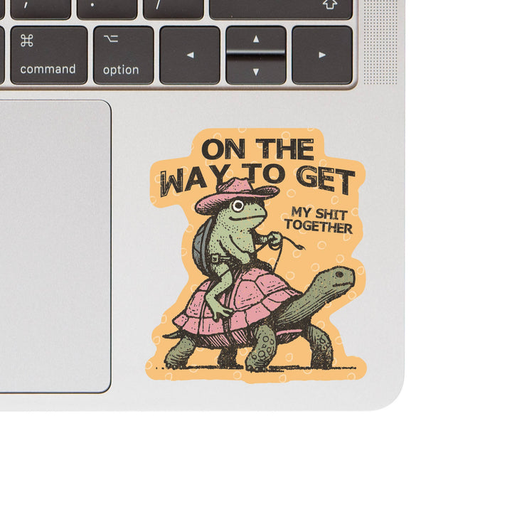 Swear Frog Cowboy Funny Turtle High Quality Vinyl Sticker