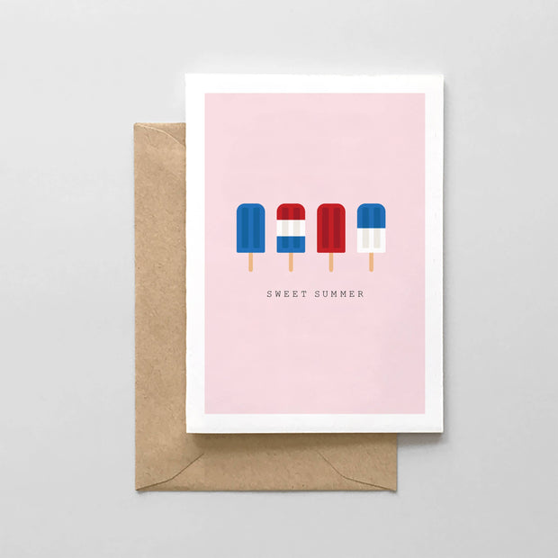 Sweet Summer - Popsicle Design - Greeting Card