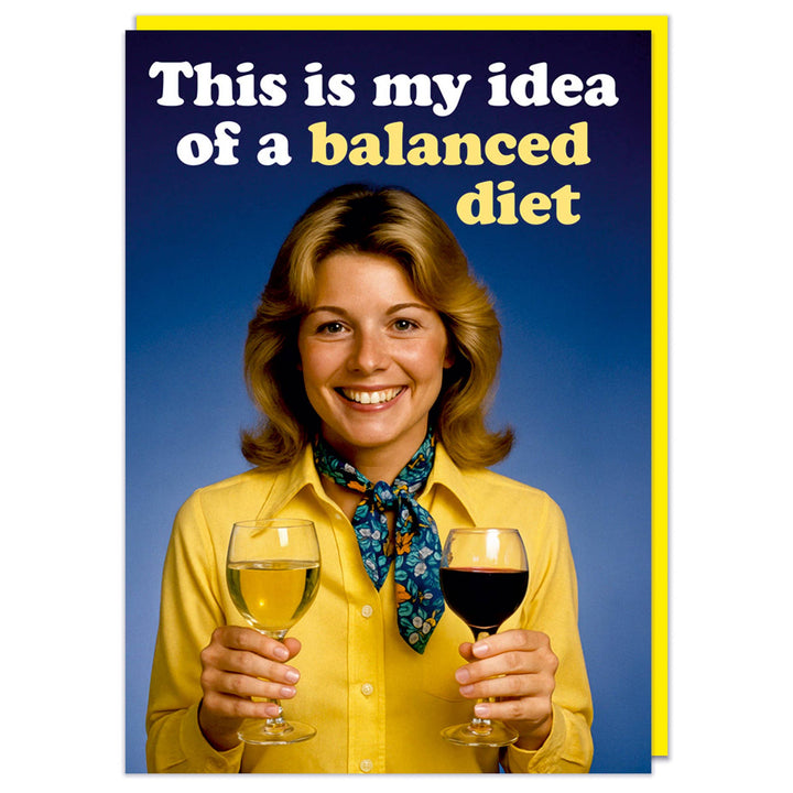 Balanced diet Greeting Card