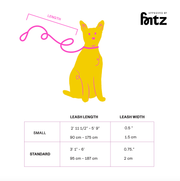 The Fritz Dog Leash | Leash wit Handle | Multi Dog Leash: Pink lemonade / Standard