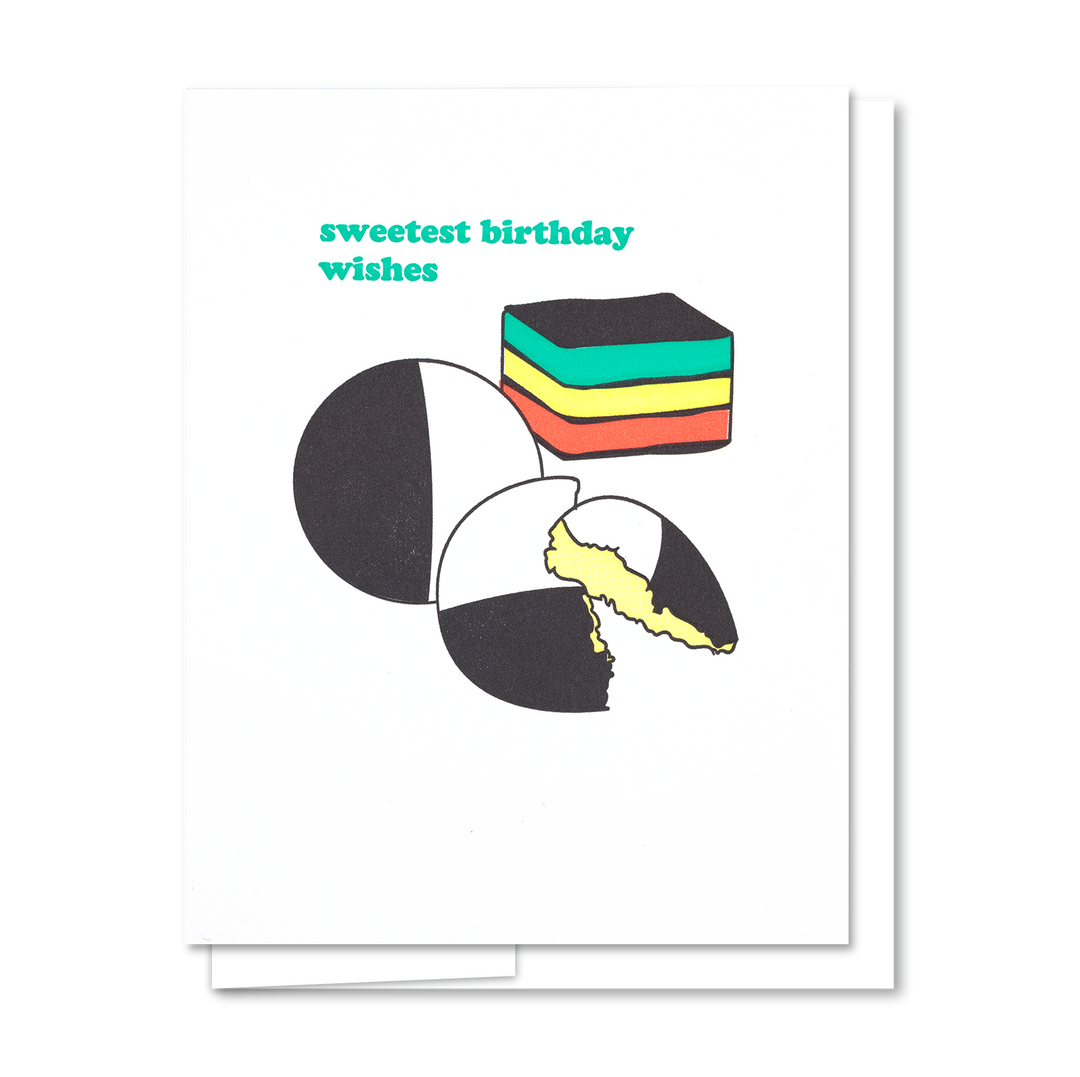 Cookie Birthday - Letterpress Birthday Card