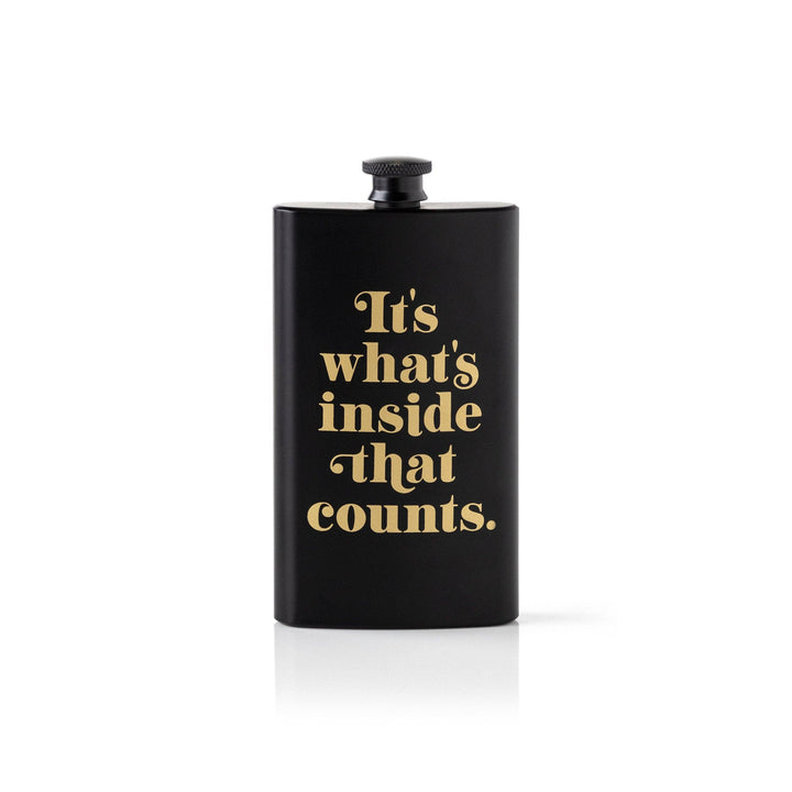 Brass Monkey It's What's Inside That Counts Pocket Flask