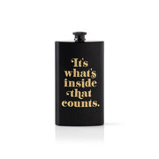 Brass Monkey It's What's Inside That Counts Pocket Flask