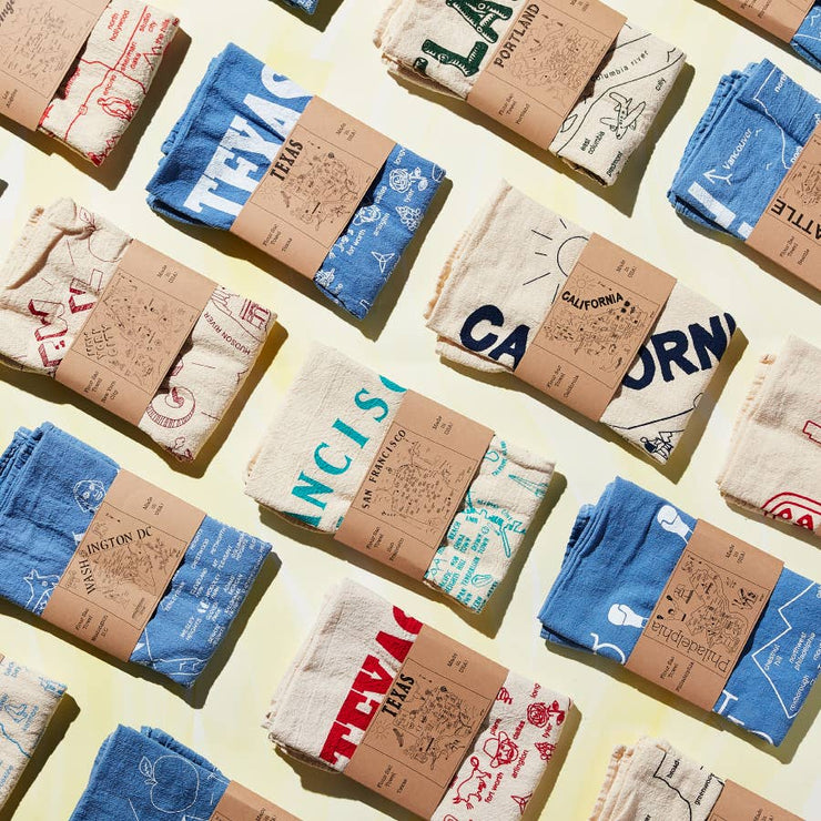 New York City Tea Towel in Natural