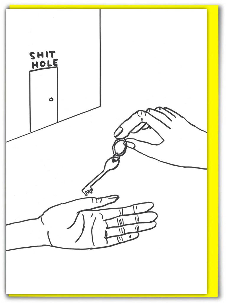 Funny Shit Hole Home Card