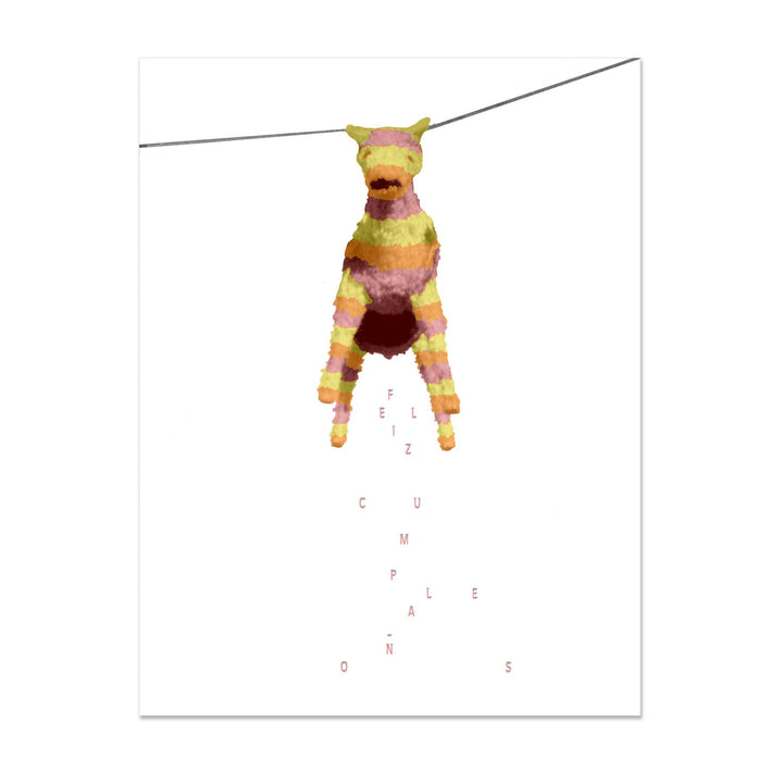 Piñata Feliz Cumpleaños Card