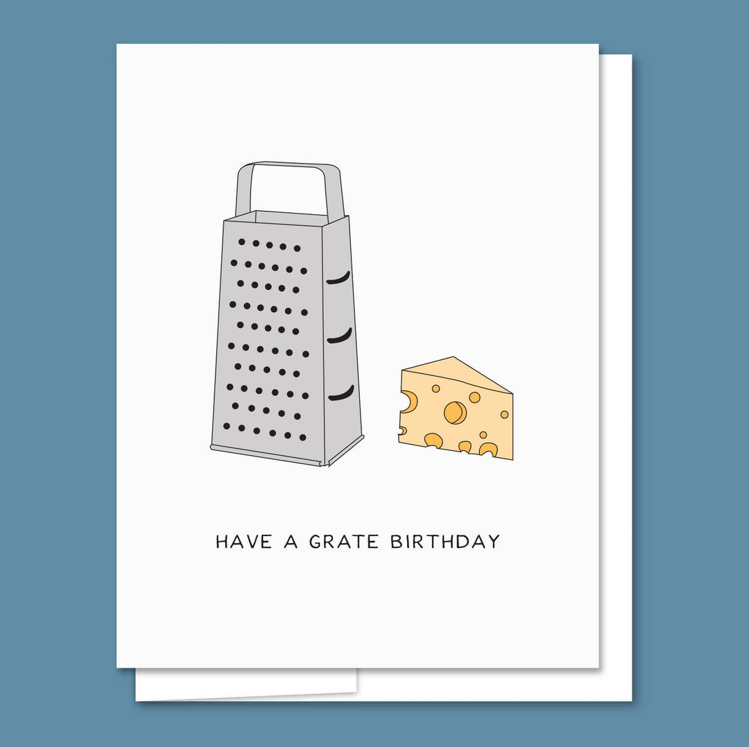 Have a Grate Birthday - Letterpress Funny Birthday Card