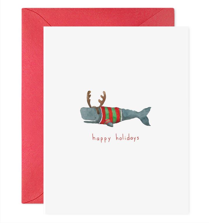 Christmas Whale Greeting Card Boxed Set, Set of 6