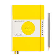 Bauhaus Edition - Hardcover Dotted Medium Notebook: Lemon