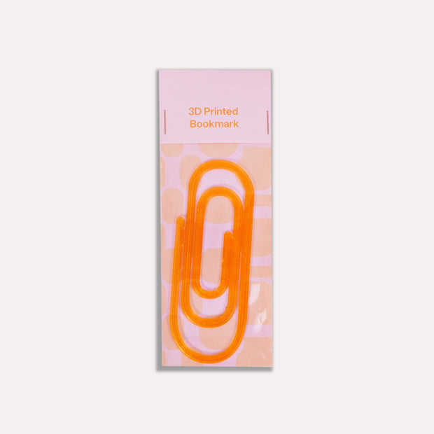 Paperclip Translucent 3D Printed Bookmark: Multicolour
