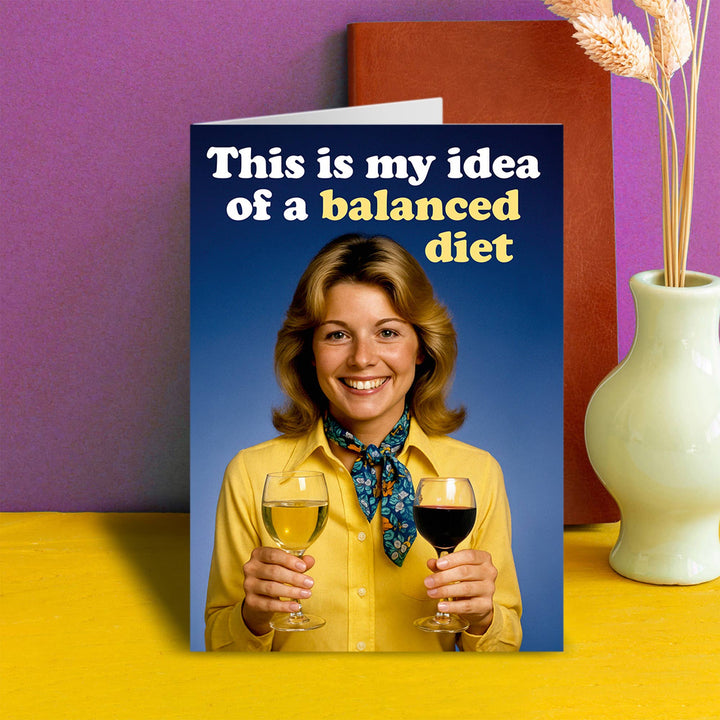Balanced diet Greeting Card