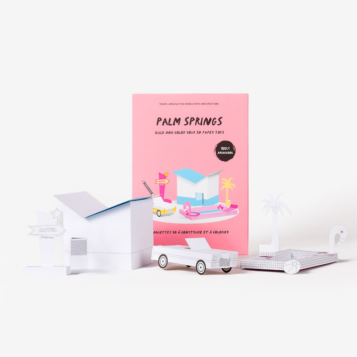 3D Papercraft - PALM SPRINGS MODEL by Cinqpoints