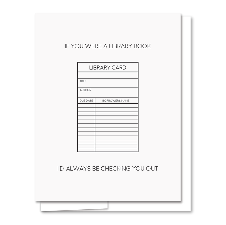 Library - Letterpress Funny Love Card