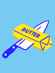 One Big Iron-On Butter Knife