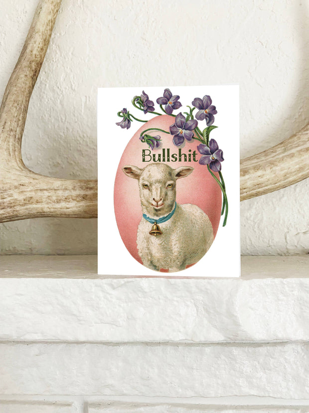 Bullshit Lamb Funny Card - Birthday Friendship Love