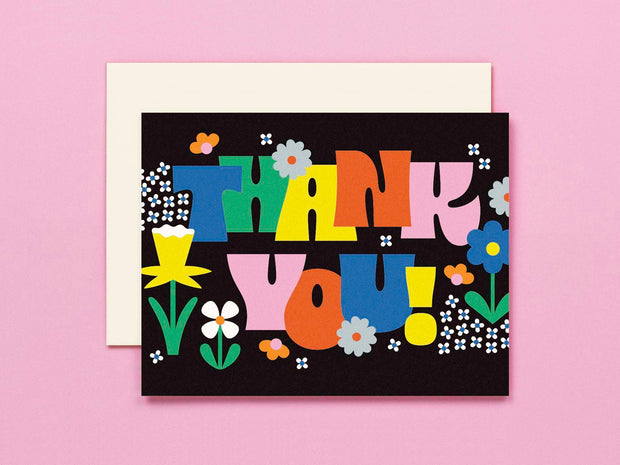Grateful Garden Set of 8 Floral Thank You Cards