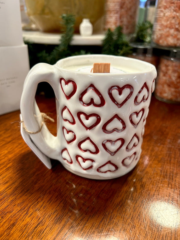 Handcrafted Ceramic Heart Mug