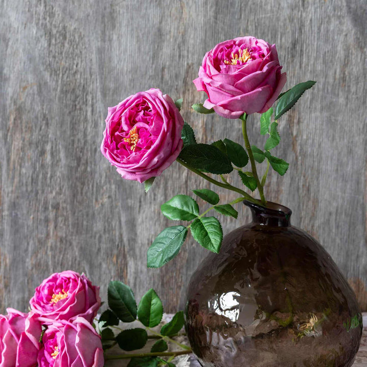 Artificial Real Touch Garden Rose, Mauve