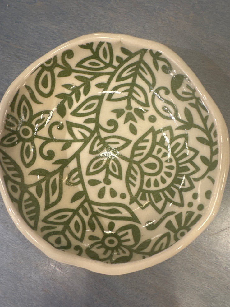 Sage Flowers Bowl