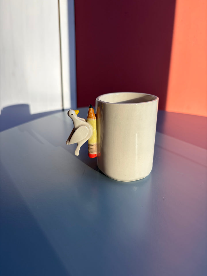 Ceramic Pigeon Cup