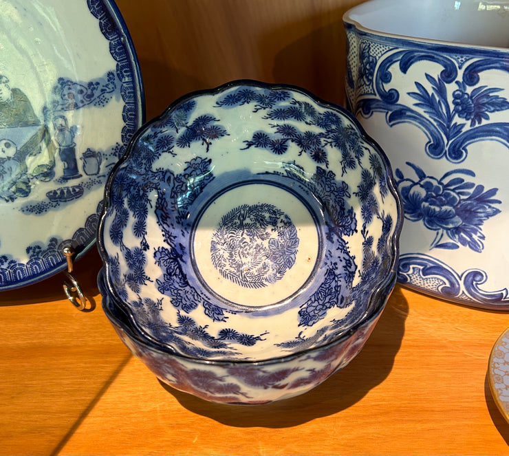 Blue Ramen Porcelain Bowl