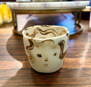 Brown Face Small Cup