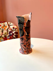 Nerikomi Pink & Black Vase
