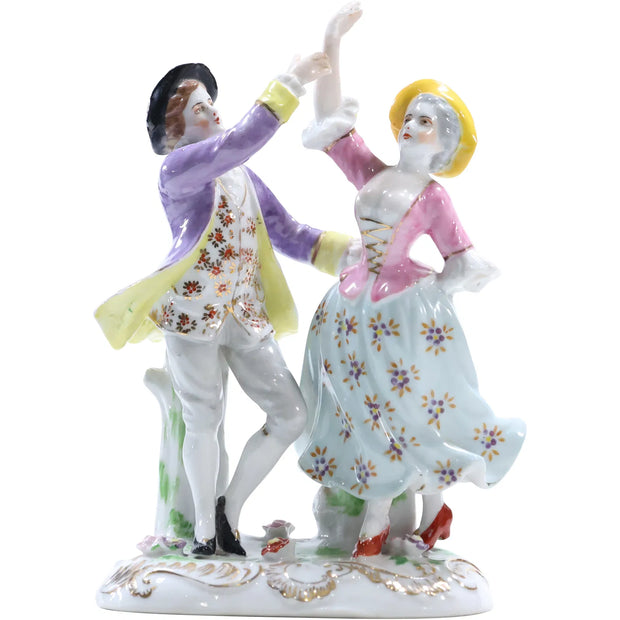 Porcelain Classical Man and Woman Dancing